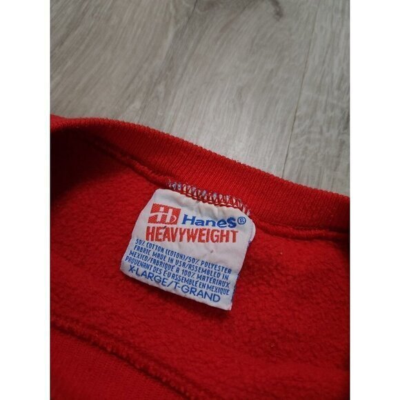 Vintage‎ Nebraska Cornhuskers Sweatshirt Red Mens XL - Picture 6 of 6